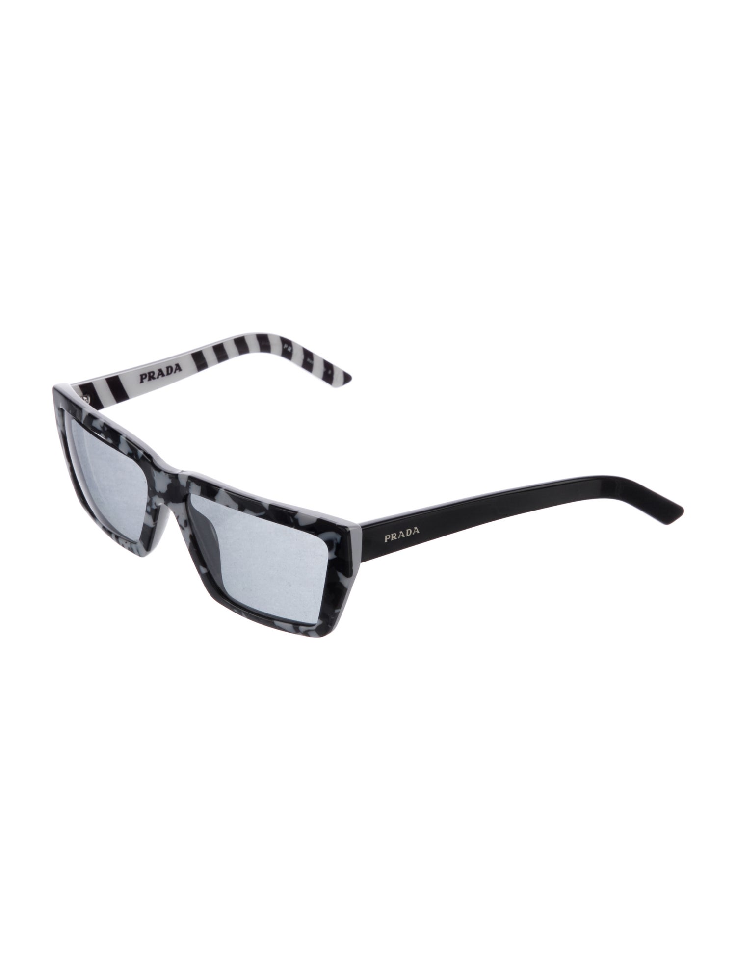 Prada Square Mirrored Sunglasses